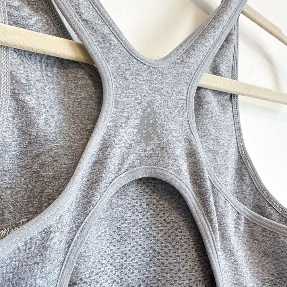 Free People Movement | Every Single Time Heather Athletic Runsie Romper in Gray